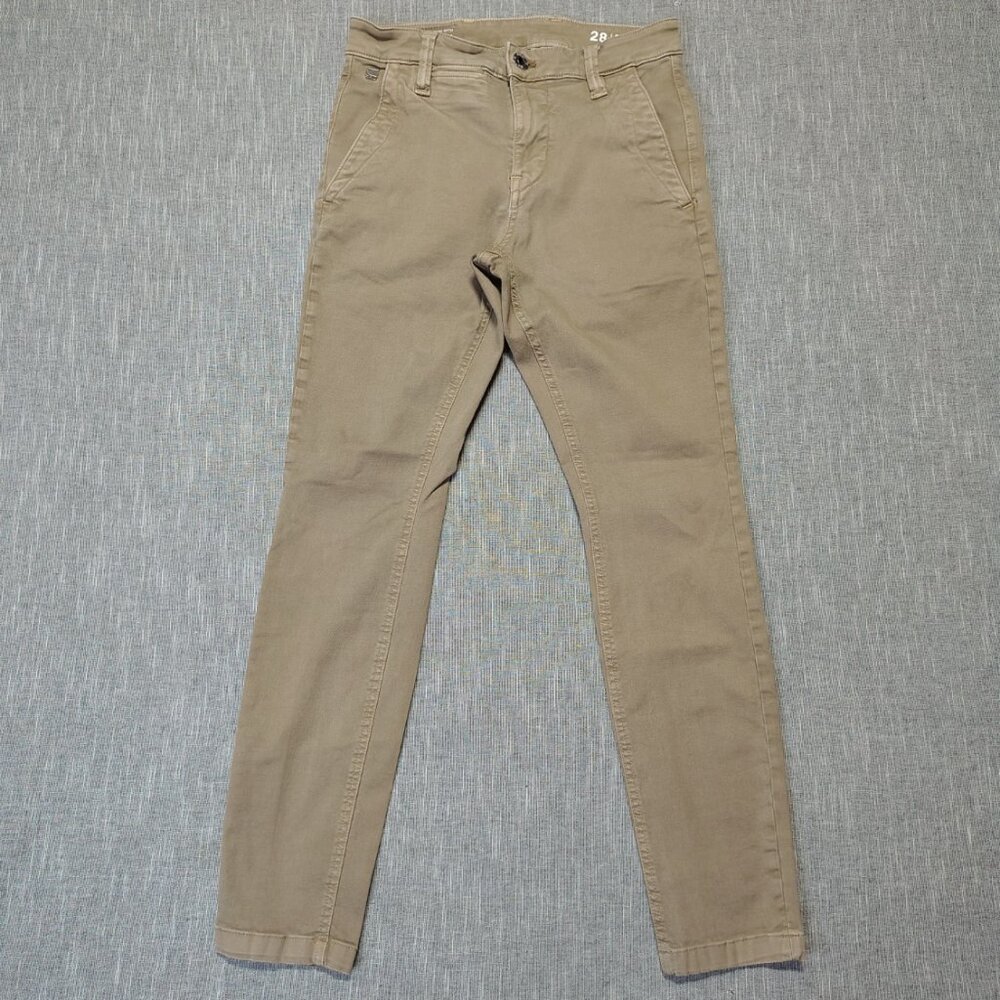 G Star Raw Pants Womens SIze 28x32 Khaki Skinny Chino